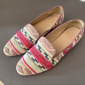Exotic Tapestry J Crew Woven Loafers